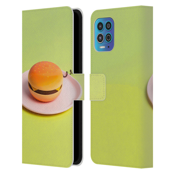 Pepino De Mar Foods Burger Leather Book Wallet Case Cover For Motorola Moto G100