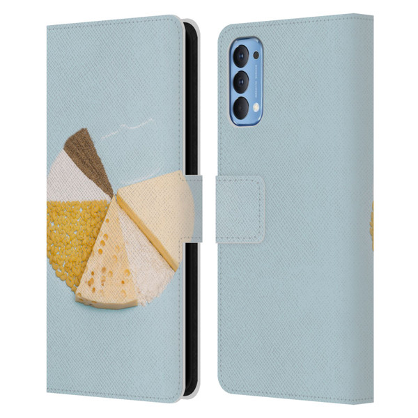 Pepino De Mar Foods Pie Leather Book Wallet Case Cover For OPPO Reno 4 5G