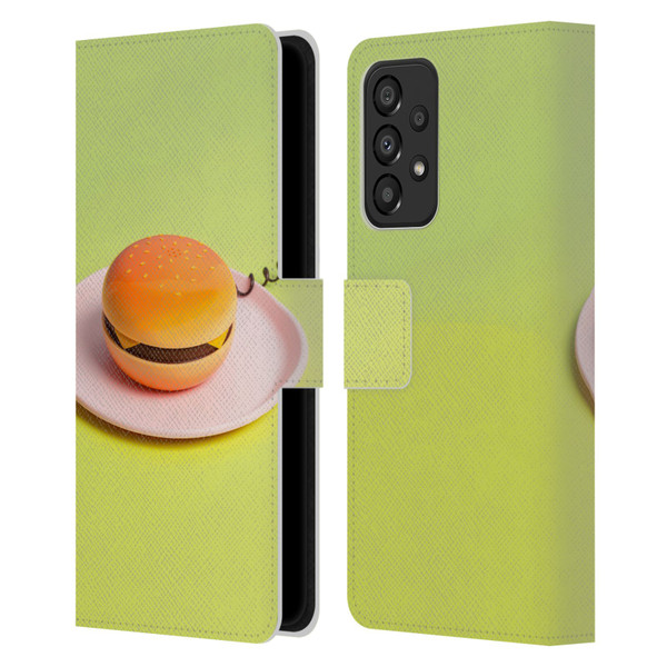 Pepino De Mar Foods Burger Leather Book Wallet Case Cover For Samsung Galaxy A33 5G (2022)