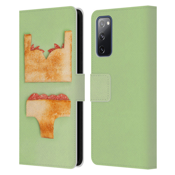 Pepino De Mar Foods Sandwich Leather Book Wallet Case Cover For Samsung Galaxy S20 FE / 5G