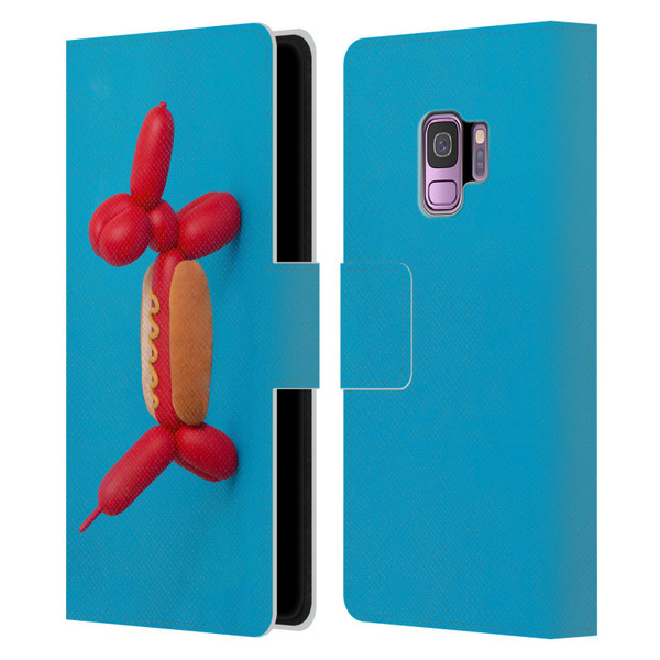 Pepino De Mar Foods Hotdog Leather Book Wallet Case Cover For Samsung Galaxy S9