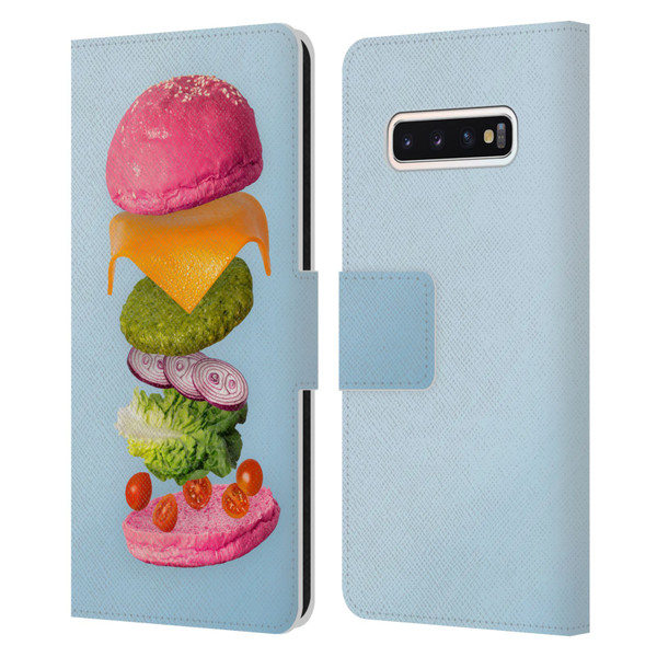 Pepino De Mar Foods Burger 2 Leather Book Wallet Case Cover For Samsung Galaxy S10