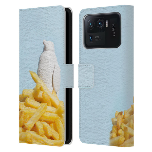 Pepino De Mar Foods Fries Leather Book Wallet Case Cover For Xiaomi Mi 11 Ultra