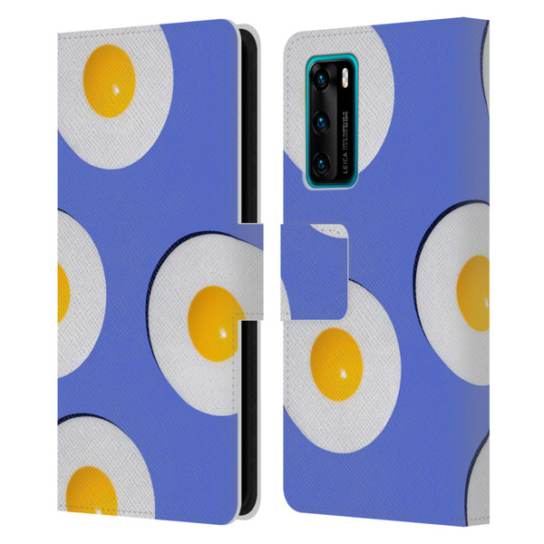 Pepino De Mar Patterns 2 Egg Leather Book Wallet Case Cover For Huawei P40 5G