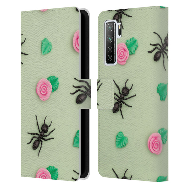 Pepino De Mar Patterns 2 Ant Leather Book Wallet Case Cover For Huawei Nova 7 SE/P40 Lite 5G