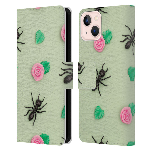 Pepino De Mar Patterns 2 Ant Leather Book Wallet Case Cover For Apple iPhone 13