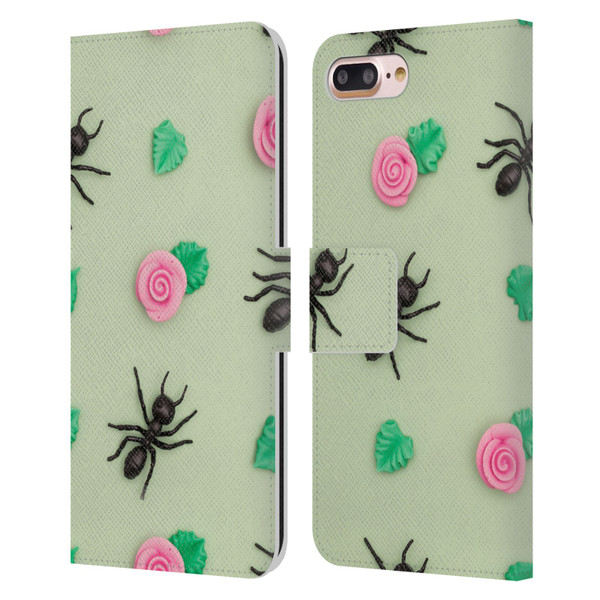 Pepino De Mar Patterns 2 Ant Leather Book Wallet Case Cover For Apple iPhone 7 Plus / iPhone 8 Plus