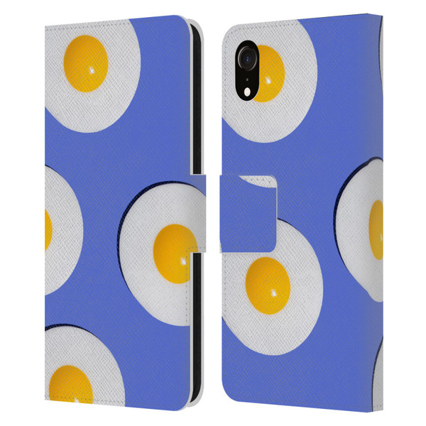 Pepino De Mar Patterns 2 Egg Leather Book Wallet Case Cover For Apple iPhone XR