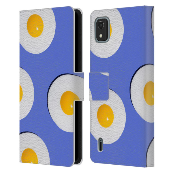 Pepino De Mar Patterns 2 Egg Leather Book Wallet Case Cover For Nokia C2 2nd Edition