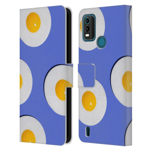 Pepino De Mar Patterns 2 Egg Leather Book Wallet Case Cover For Nokia G11 Plus