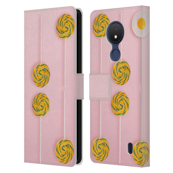 Pepino De Mar Patterns 2 Lollipop Leather Book Wallet Case Cover For Nokia C21