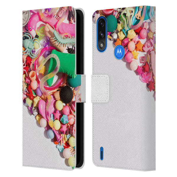 Pepino De Mar Patterns 2 Toy Leather Book Wallet Case Cover For Motorola Moto E7 Power / Moto E7i Power