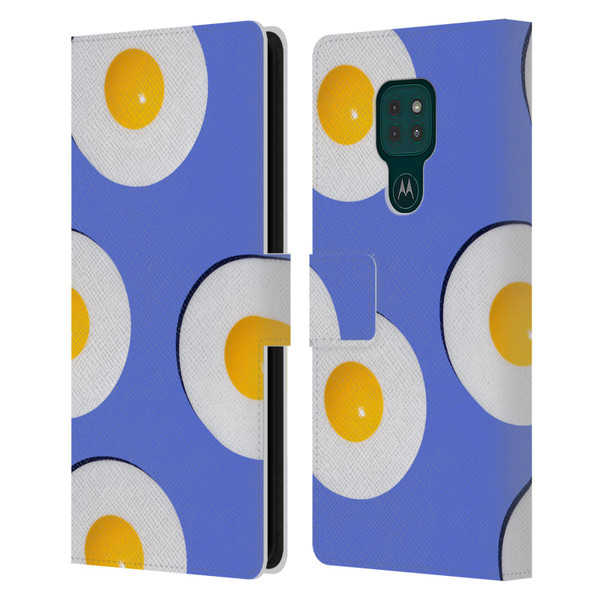 Pepino De Mar Patterns 2 Egg Leather Book Wallet Case Cover For Motorola Moto G9 Play