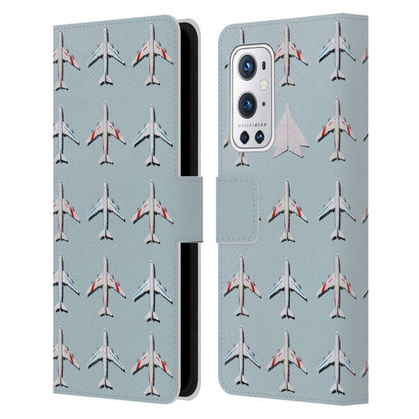 Pepino De Mar Patterns 2 Airplane Leather Book Wallet Case Cover For OnePlus 9 Pro