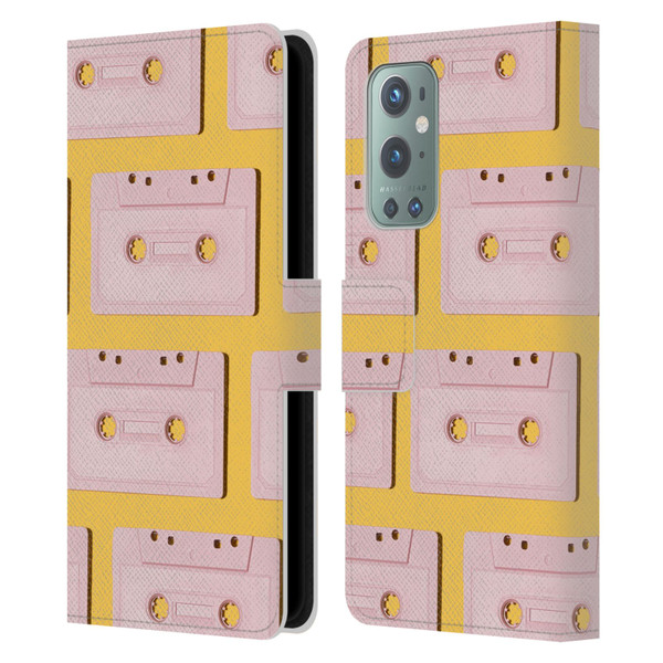 Pepino De Mar Patterns 2 Cassette Tape Leather Book Wallet Case Cover For OnePlus 9