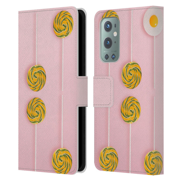 Pepino De Mar Patterns 2 Lollipop Leather Book Wallet Case Cover For OnePlus 9