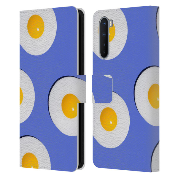 Pepino De Mar Patterns 2 Egg Leather Book Wallet Case Cover For OnePlus Nord 5G