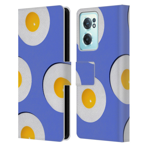 Pepino De Mar Patterns 2 Egg Leather Book Wallet Case Cover For OnePlus Nord CE 2 5G