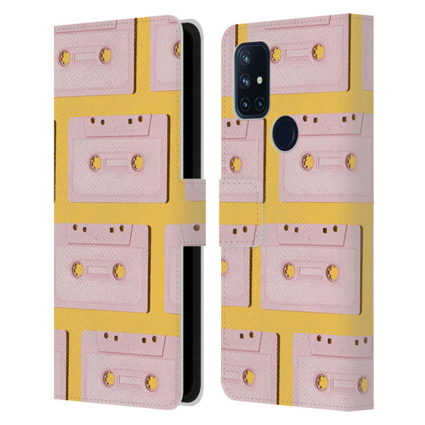 Pepino De Mar Patterns 2 Cassette Tape Leather Book Wallet Case Cover For OnePlus Nord N10 5G