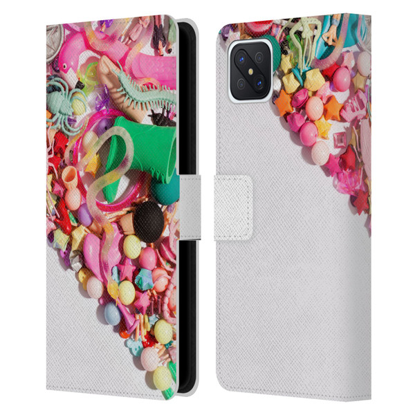 Pepino De Mar Patterns 2 Toy Leather Book Wallet Case Cover For OPPO Reno4 Z 5G