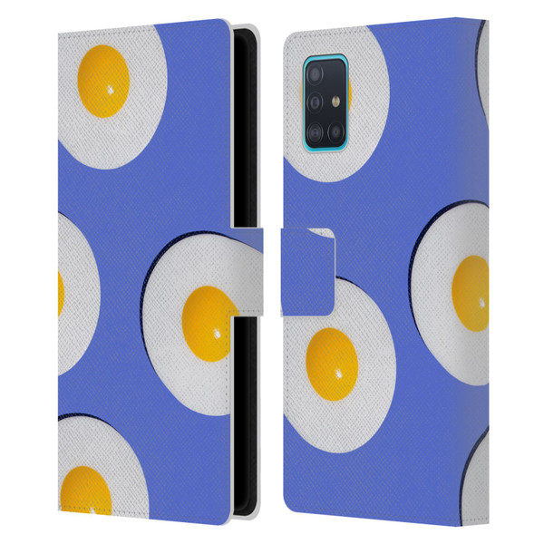Pepino De Mar Patterns 2 Egg Leather Book Wallet Case Cover For Samsung Galaxy A51 (2019)