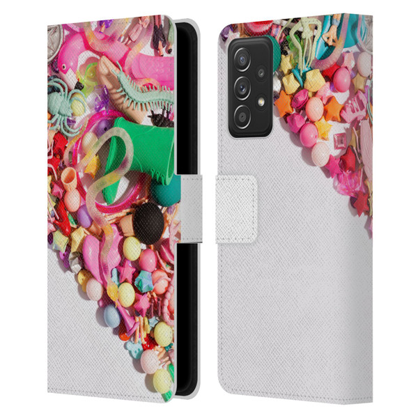 Pepino De Mar Patterns 2 Toy Leather Book Wallet Case Cover For Samsung Galaxy A52 / A52s / 5G (2021)