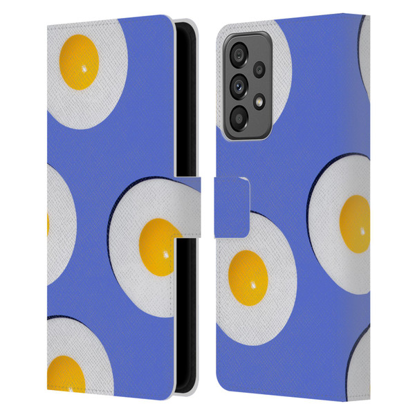 Pepino De Mar Patterns 2 Egg Leather Book Wallet Case Cover For Samsung Galaxy A73 5G (2022)
