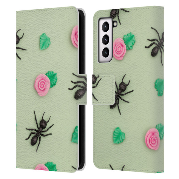 Pepino De Mar Patterns 2 Ant Leather Book Wallet Case Cover For Samsung Galaxy S21 5G