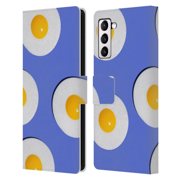 Pepino De Mar Patterns 2 Egg Leather Book Wallet Case Cover For Samsung Galaxy S21+ 5G