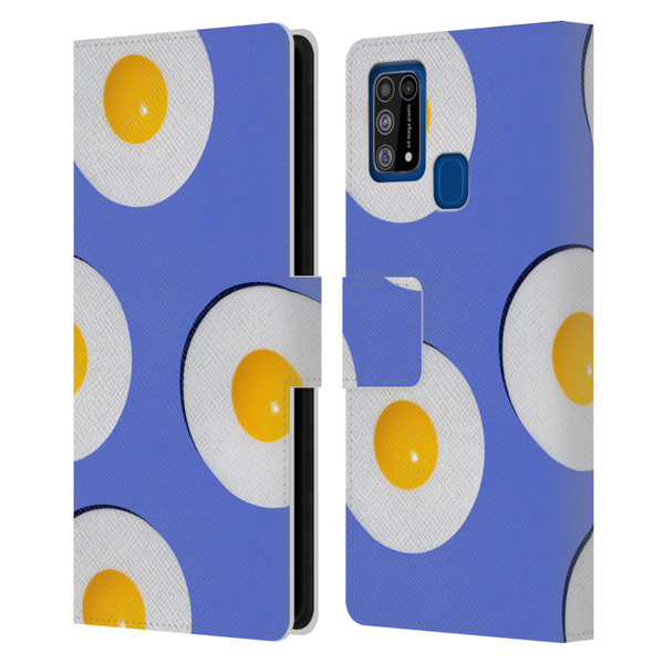 Pepino De Mar Patterns 2 Egg Leather Book Wallet Case Cover For Samsung Galaxy M31 (2020)