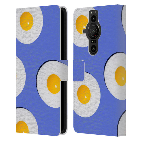 Pepino De Mar Patterns 2 Egg Leather Book Wallet Case Cover For Sony Xperia Pro-I