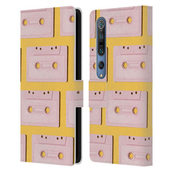 Pepino De Mar Patterns 2 Cassette Tape Leather Book Wallet Case Cover For Xiaomi Mi 10 5G / Mi 10 Pro 5G