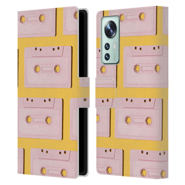 Pepino De Mar Patterns 2 Cassette Tape Leather Book Wallet Case Cover For Xiaomi 12