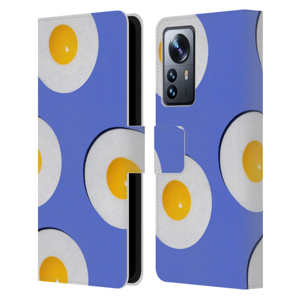 Pepino De Mar Patterns 2 Egg Leather Book Wallet Case Cover For Xiaomi 12 Pro