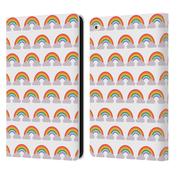 Pepino De Mar Rainbow Pattern Leather Book Wallet Case Cover For Apple iPad Air 2 (2014)