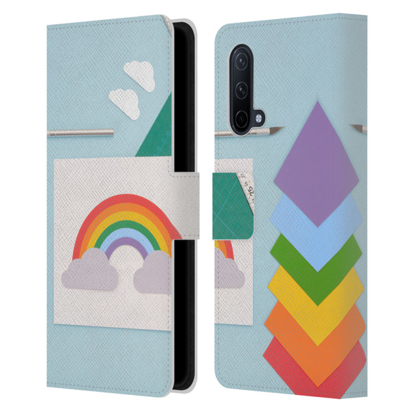 Pepino De Mar Rainbow Art Leather Book Wallet Case Cover For OnePlus Nord CE 5G