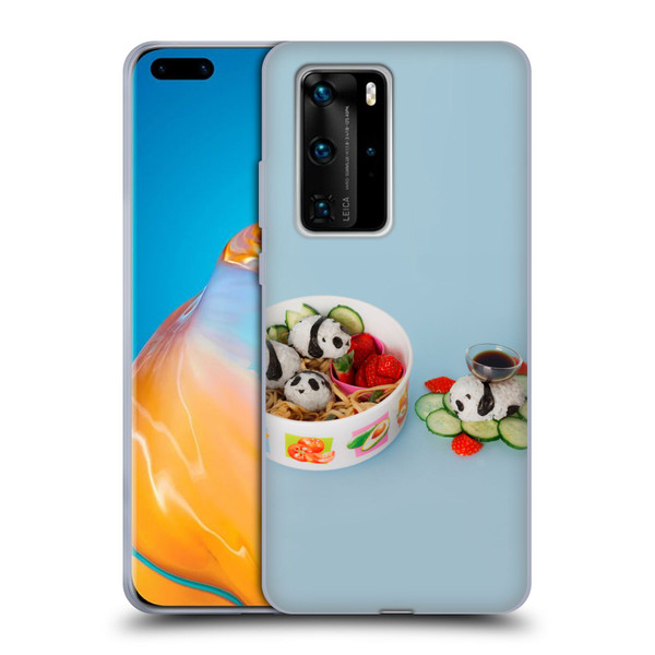 Pepino De Mar Foods Panda Rice Ball Soft Gel Case for Huawei P40 Pro / P40 Pro Plus 5G