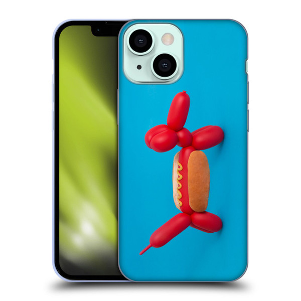 Pepino De Mar Foods Hotdog Soft Gel Case for Apple iPhone 13 Mini