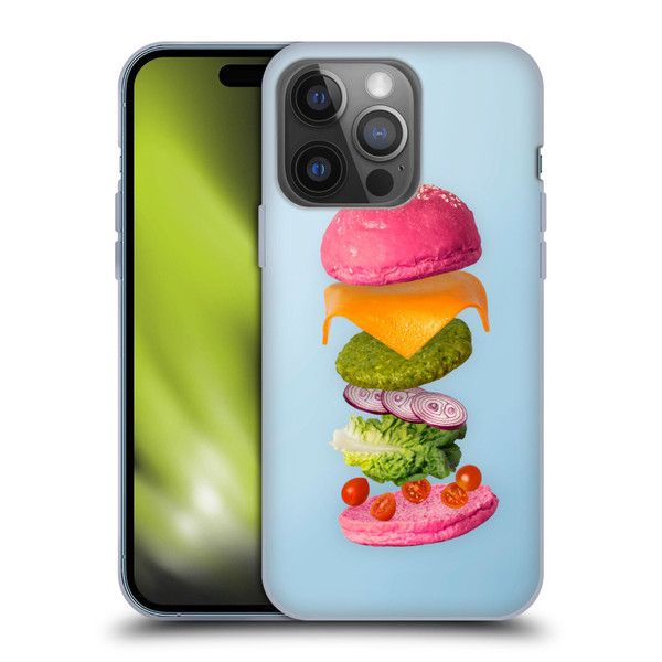 Pepino De Mar Foods Burger 2 Soft Gel Case for Apple iPhone 14 Pro