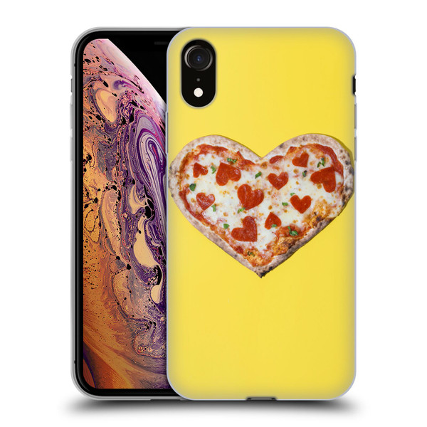 Pepino De Mar Foods Heart Pizza Soft Gel Case for Apple iPhone XR