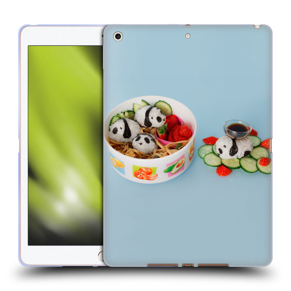 Pepino De Mar Foods Panda Rice Ball Soft Gel Case for Apple iPad 10.2 2019/2020/2021