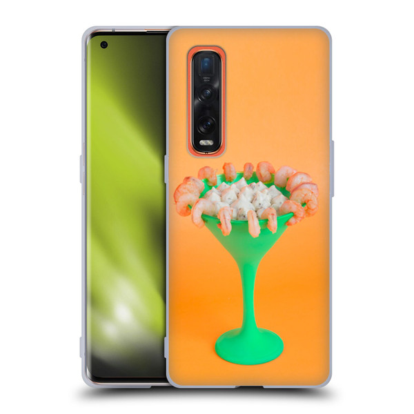 Pepino De Mar Foods Shrimp Soft Gel Case for OPPO Find X2 Pro 5G