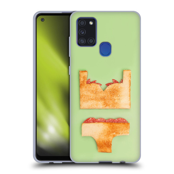 Pepino De Mar Foods Sandwich Soft Gel Case for Samsung Galaxy A21s (2020)