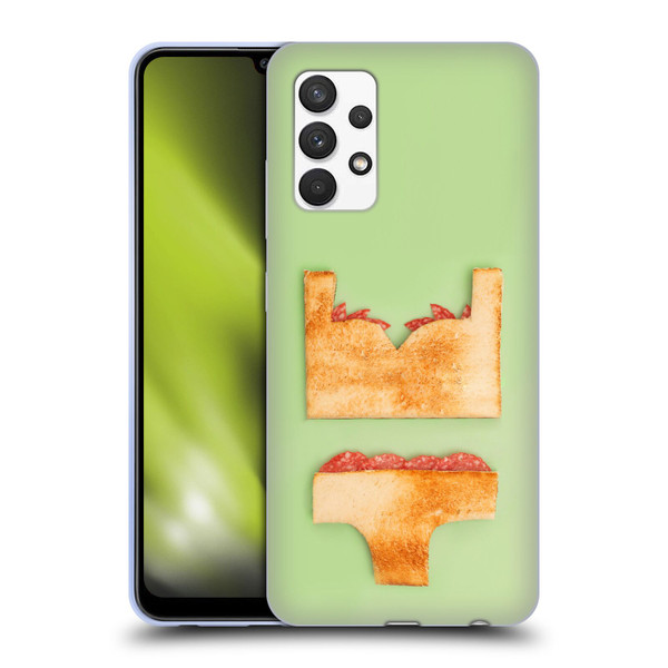 Pepino De Mar Foods Sandwich Soft Gel Case for Samsung Galaxy A32 (2021)