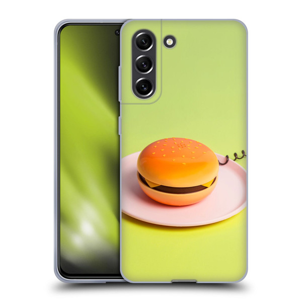 Pepino De Mar Foods Burger Soft Gel Case for Samsung Galaxy S21 FE 5G