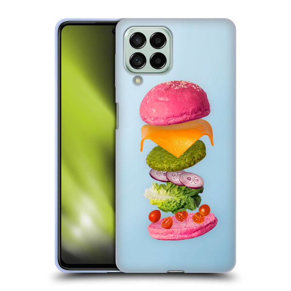 Pepino De Mar Foods Burger 2 Soft Gel Case for Samsung Galaxy M53 (2022)