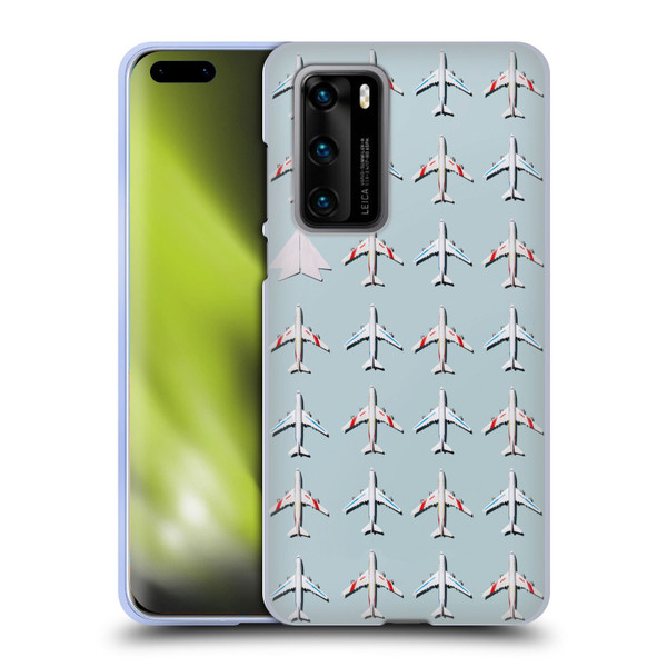 Pepino De Mar Patterns 2 Airplane Soft Gel Case for Huawei P40 5G
