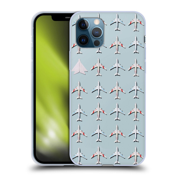 Pepino De Mar Patterns 2 Airplane Soft Gel Case for Apple iPhone 12 / iPhone 12 Pro