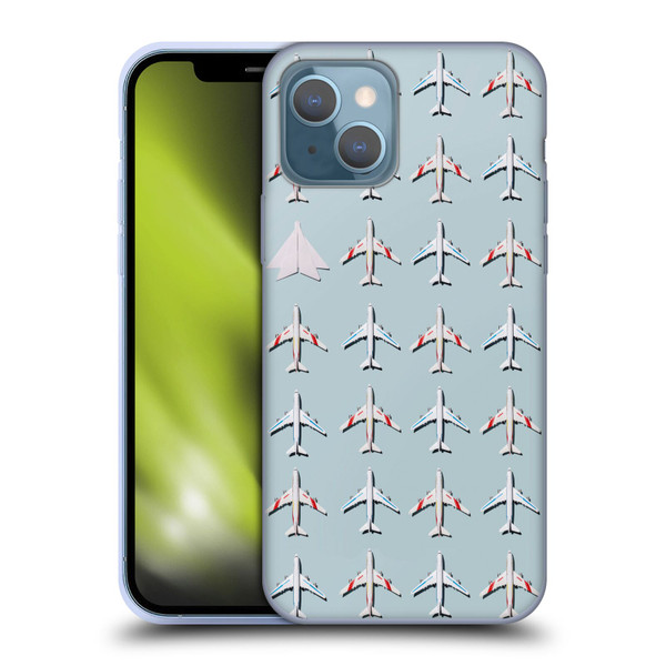 Pepino De Mar Patterns 2 Airplane Soft Gel Case for Apple iPhone 13