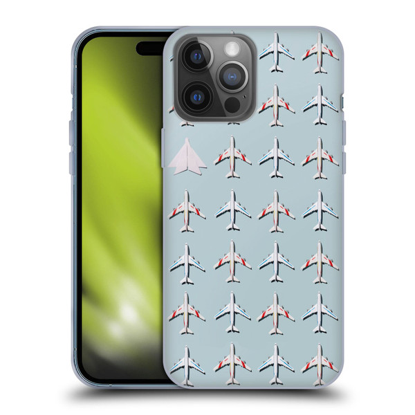 Pepino De Mar Patterns 2 Airplane Soft Gel Case for Apple iPhone 14 Pro Max